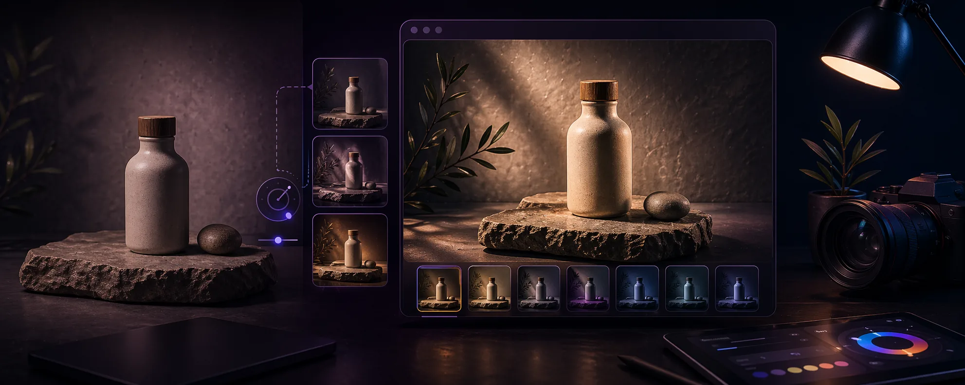 How to improve product photos with browser-based relighting guide banner