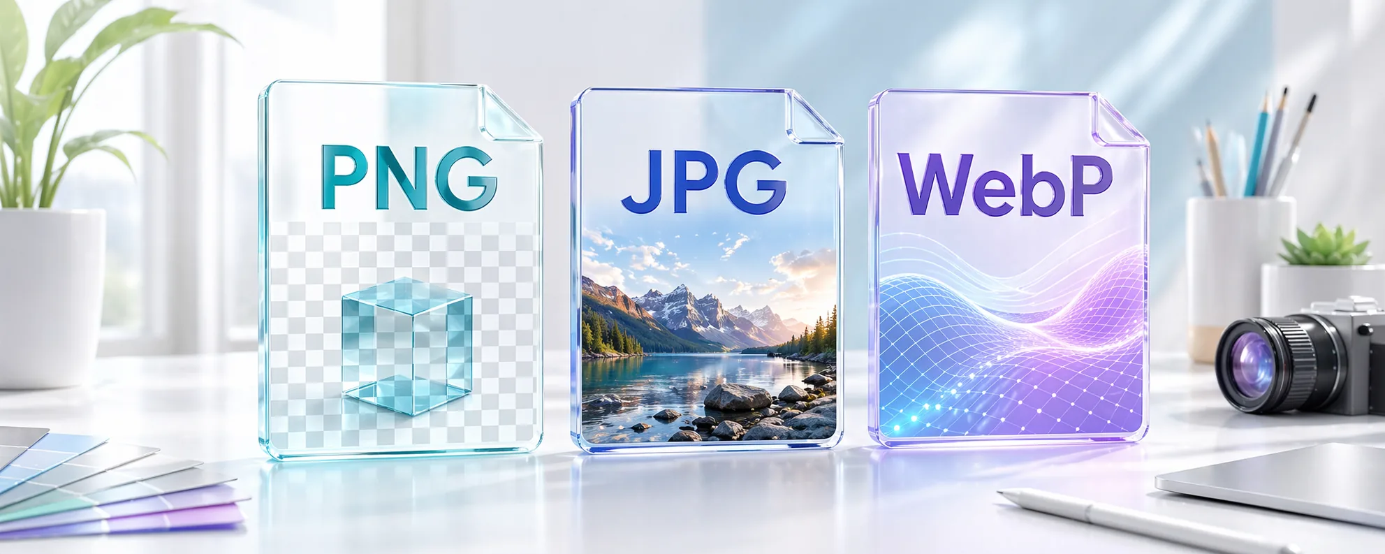 PNG vs JPG vs WebP: which image format should you choose in 2026? guide banner