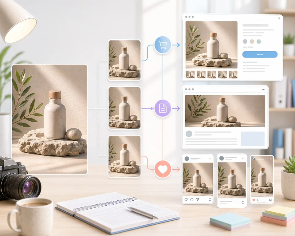 Best image sizes for webshop, blog, and social media content guide banner