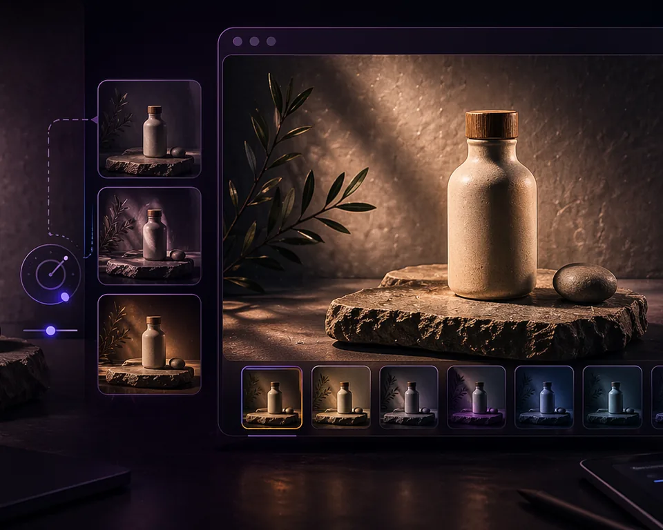 How to improve product photos with browser-based relighting guide banner