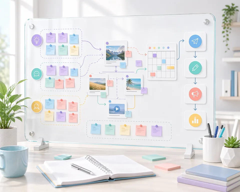 How to use an online whiteboard for content planning guide banner