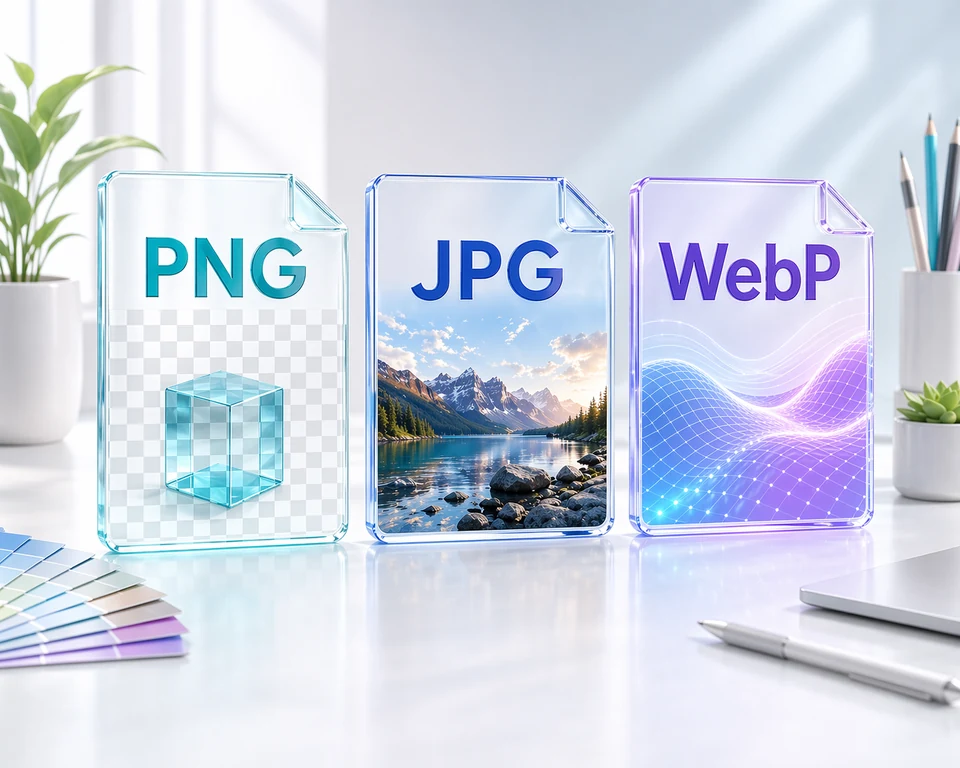PNG vs JPG vs WebP: which image format should you choose in 2026? guide banner
