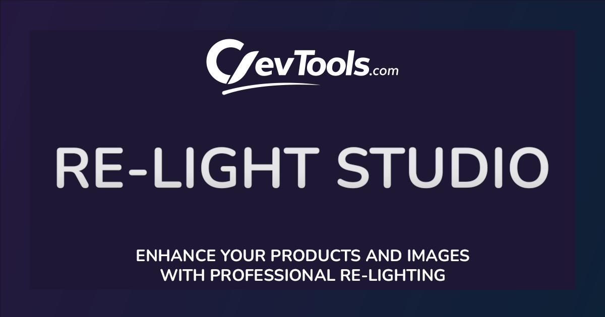 ClevTools | Easy Re-Light Tool for Product Photos Online